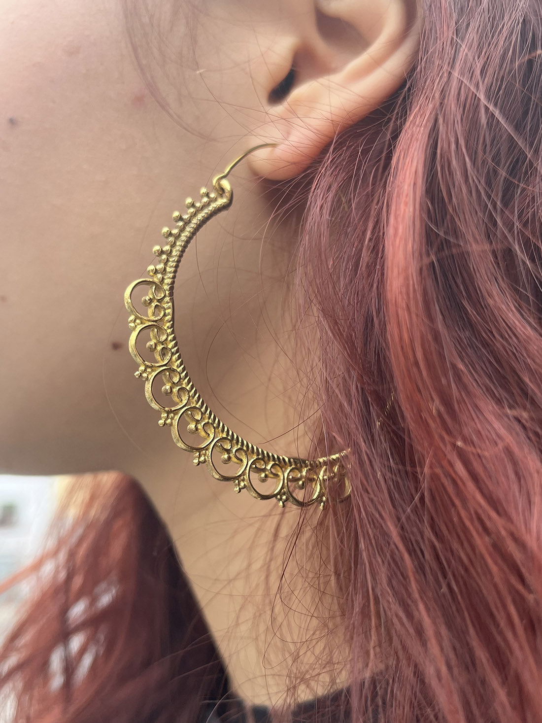 Cleopatra Hoop Earrings
