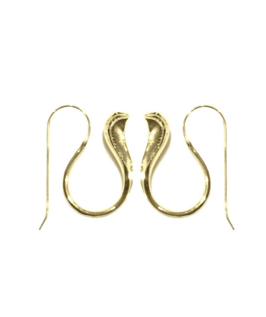 Gold Cobra Earrings