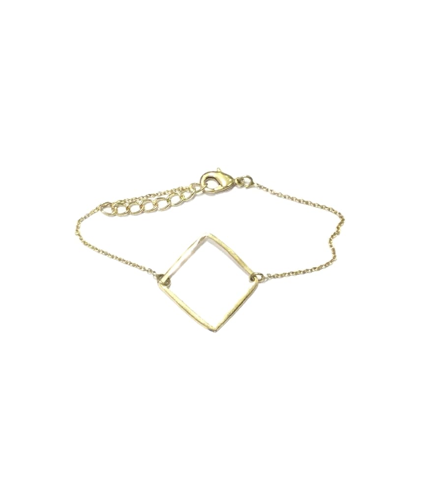 Gold Diamond Classic Geometric Bracelet