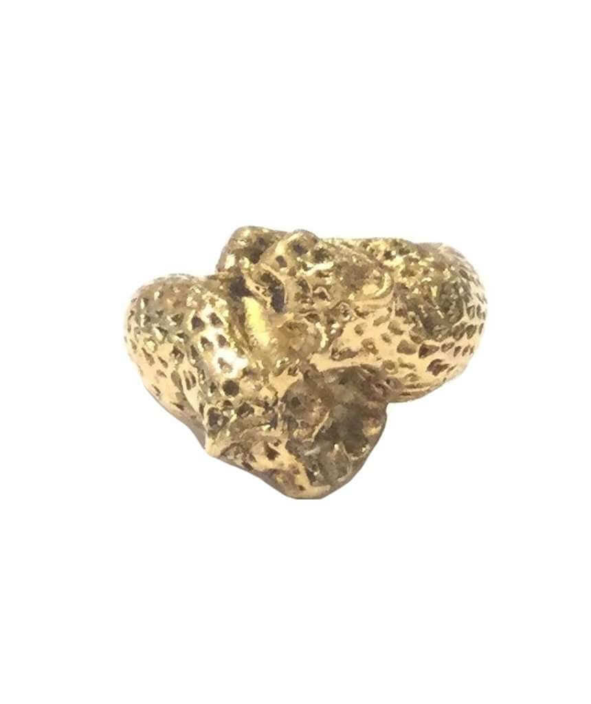 Gold Double Leopard Ring