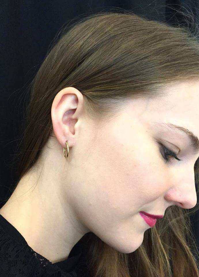 Gold Elegant Hoop Earrings