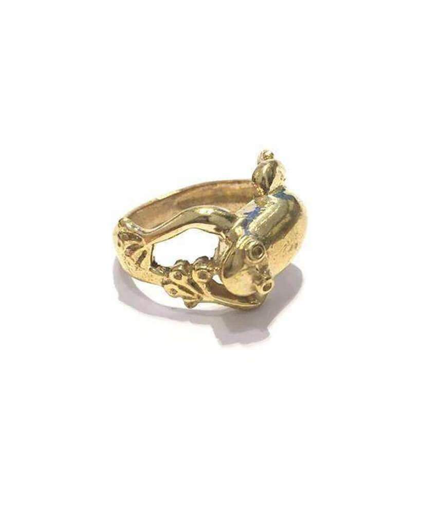 Gold Frog Ring