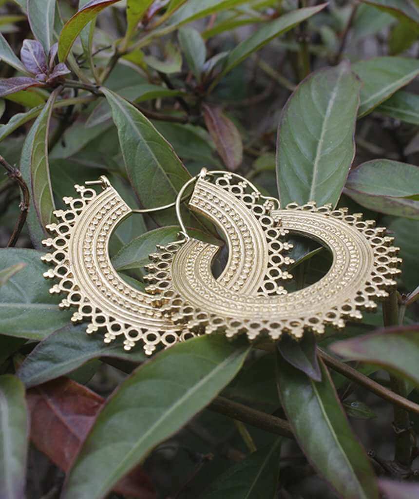Gold Gypsy Hoop Earrings