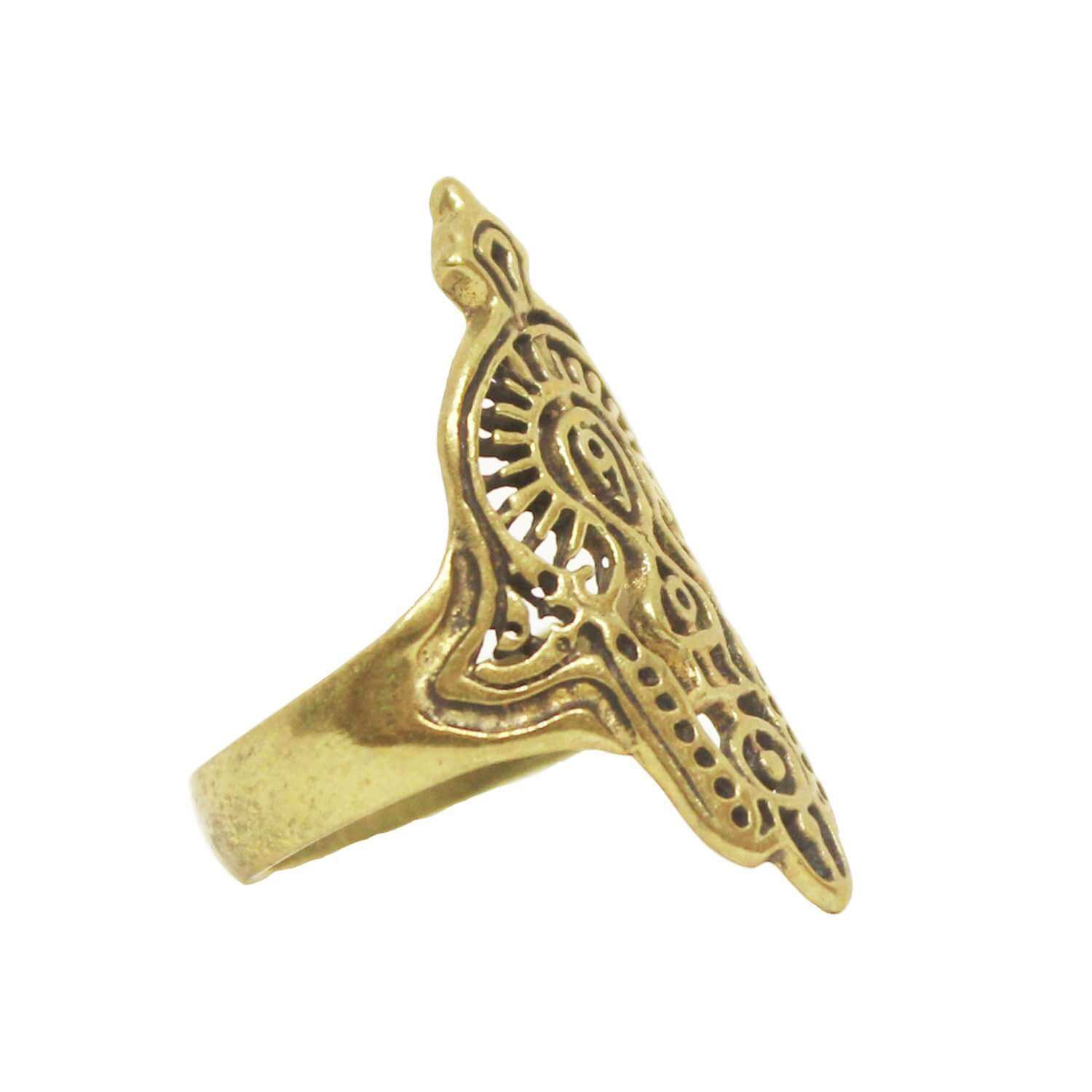 Gold Hamsa Ring