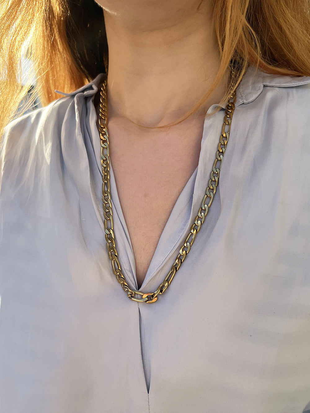 Gold Link Chain Necklace