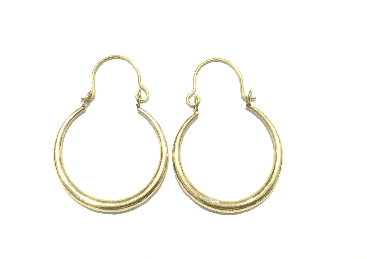 Gold Medium Egyptian Hoop Earrings