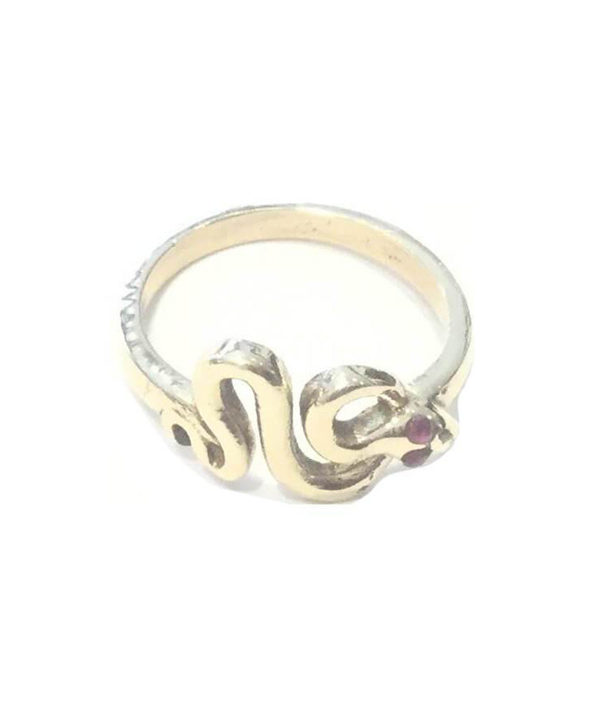 Gold Mini Snake Ring