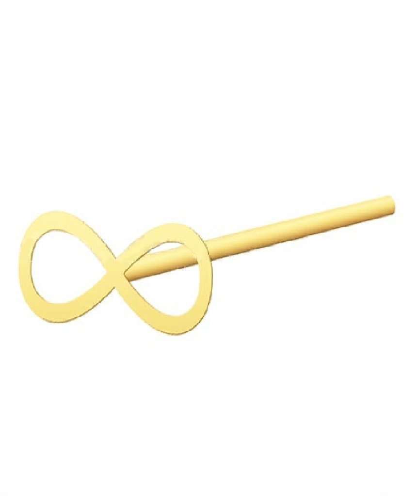 Gold Plated Infinite Nose Stud