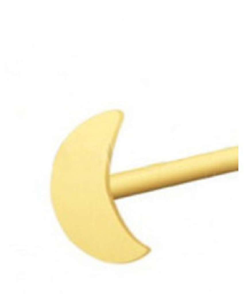 Gold Plated Moon Nose Stud