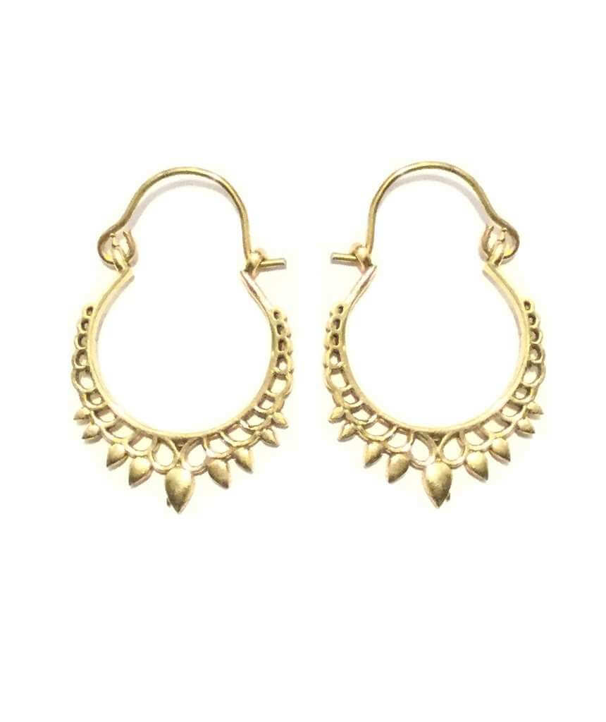 Gold Precious Tiny Earrings
