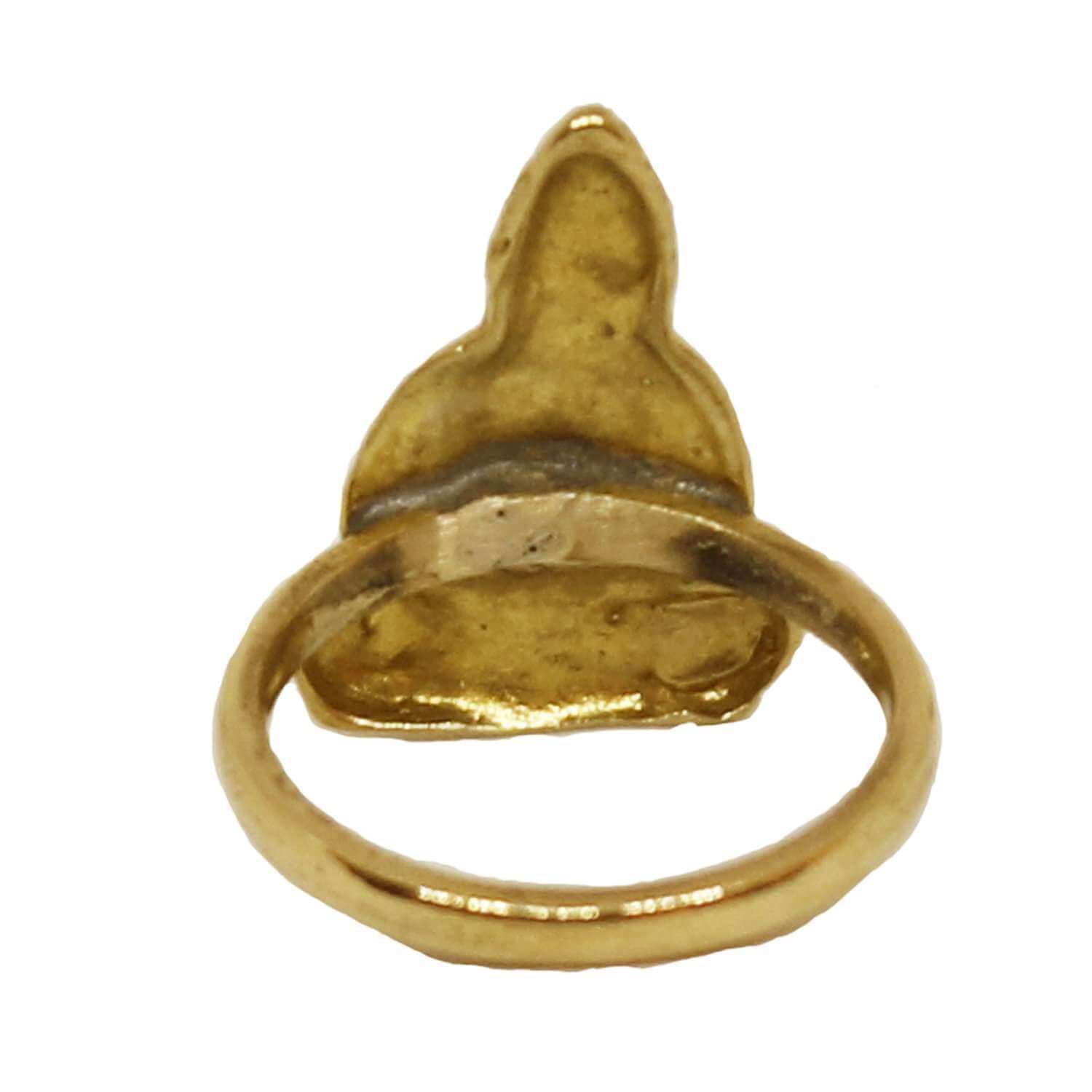 Gold Sitting Buddha Ring