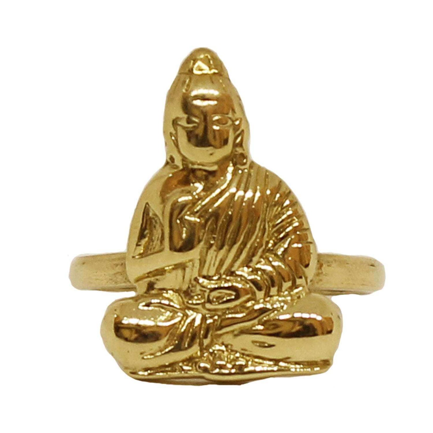 Gold Sitting Buddha Ring