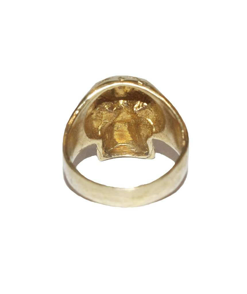 Gold Skull Thumb Ring