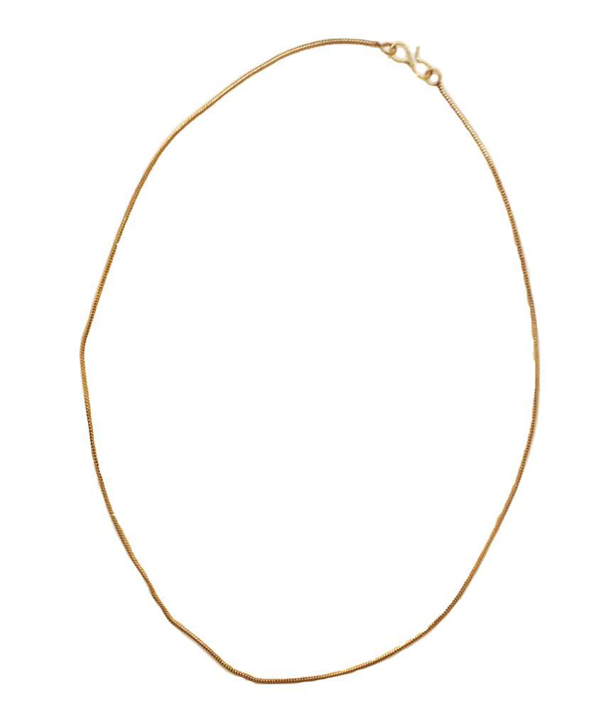 Gold Small Classic Simple Chain Necklace