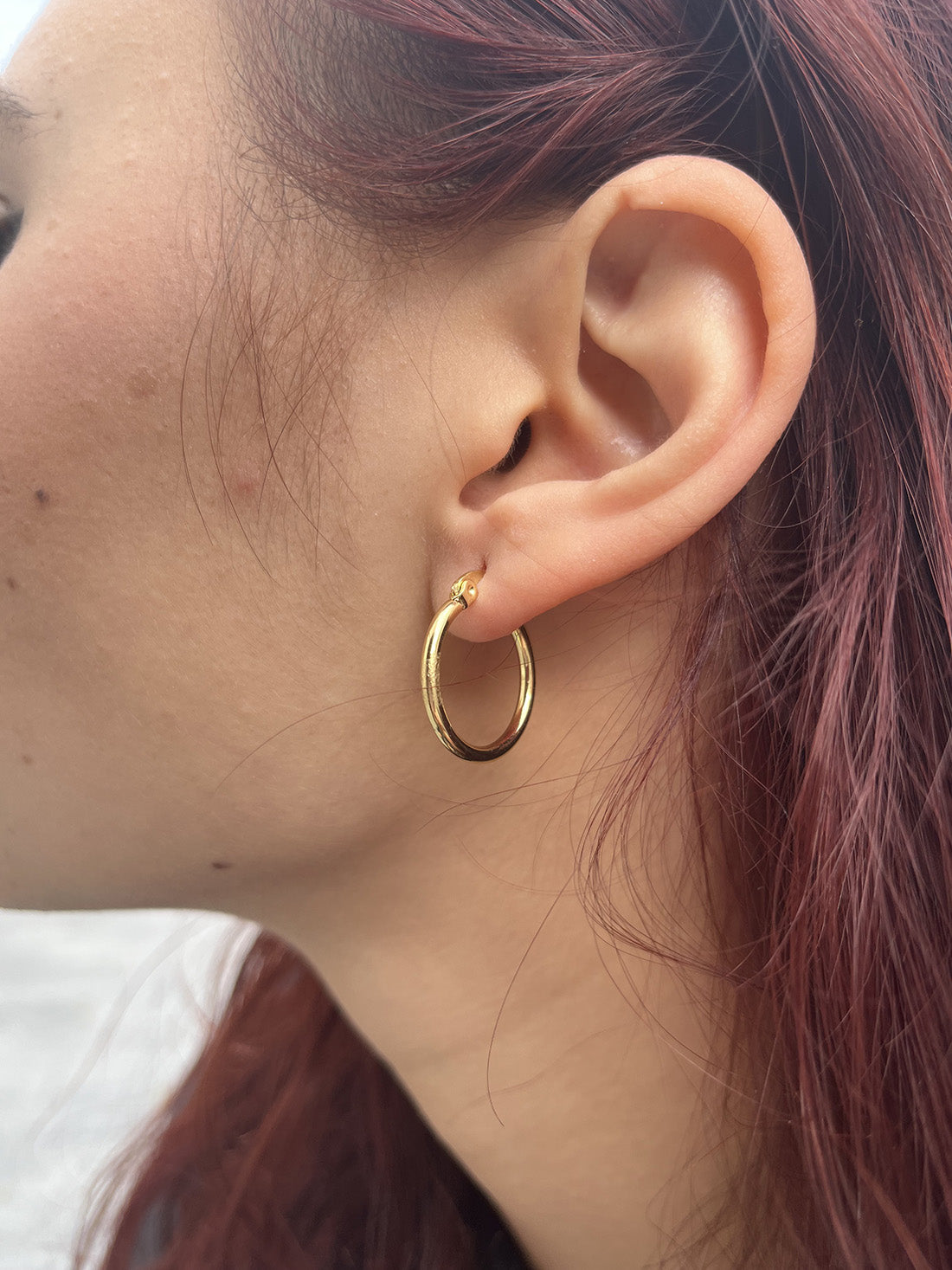 Gold Stainless Steel Hoops