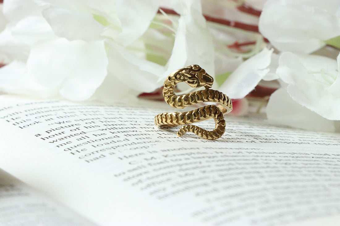 Gold Snake Wrap Ring