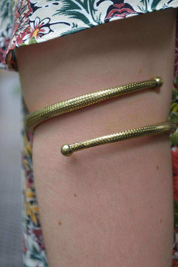 Gold Snake Skin Arm Cuff