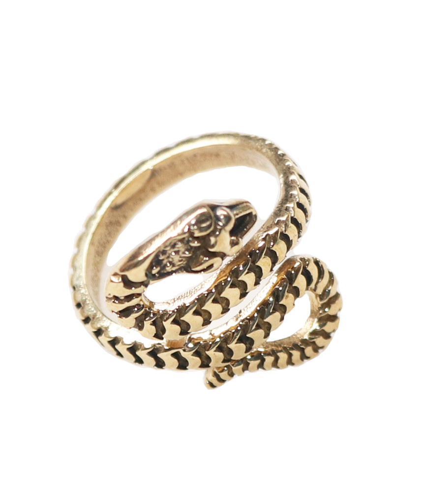 Gold Snake Wrap Ring