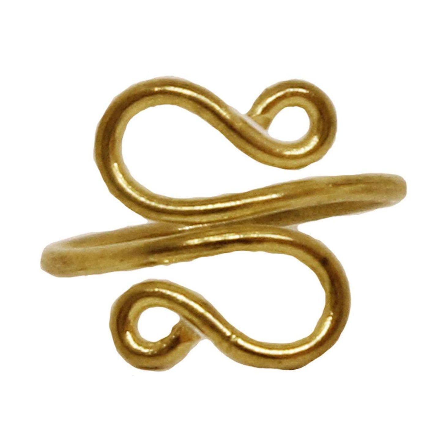 Gold Whirl Ring