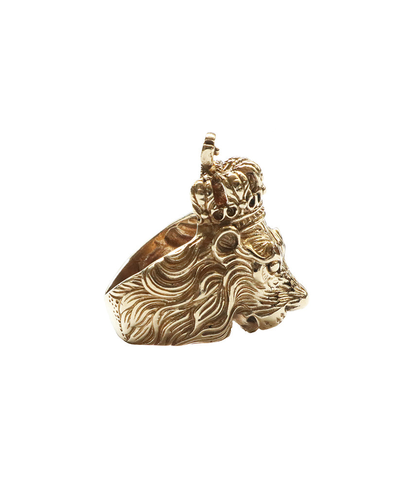 Crowned Lion Ring