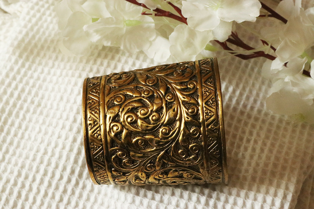 Etched Egyptian Statement Cuff