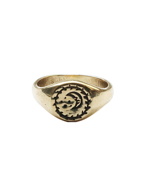 Smiley Signet Ring