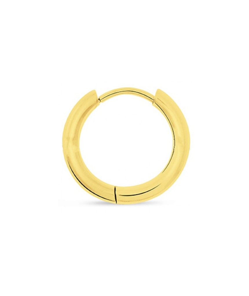 Gold Plated Stainless Steel Hoop Earrings