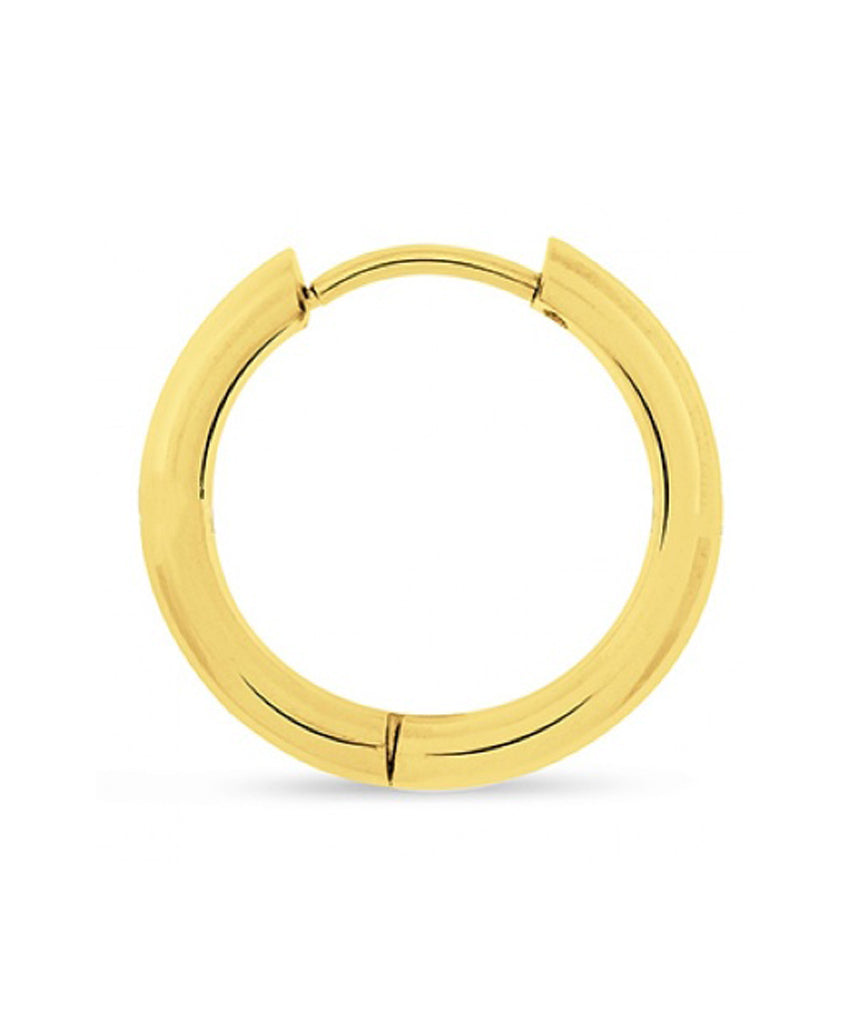 Gold Plated Stainless Steel Hoop Earrings