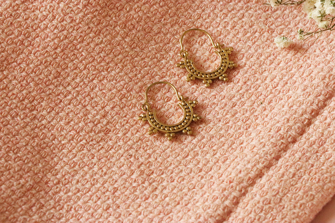 Tiny Boho Hoop Earrings