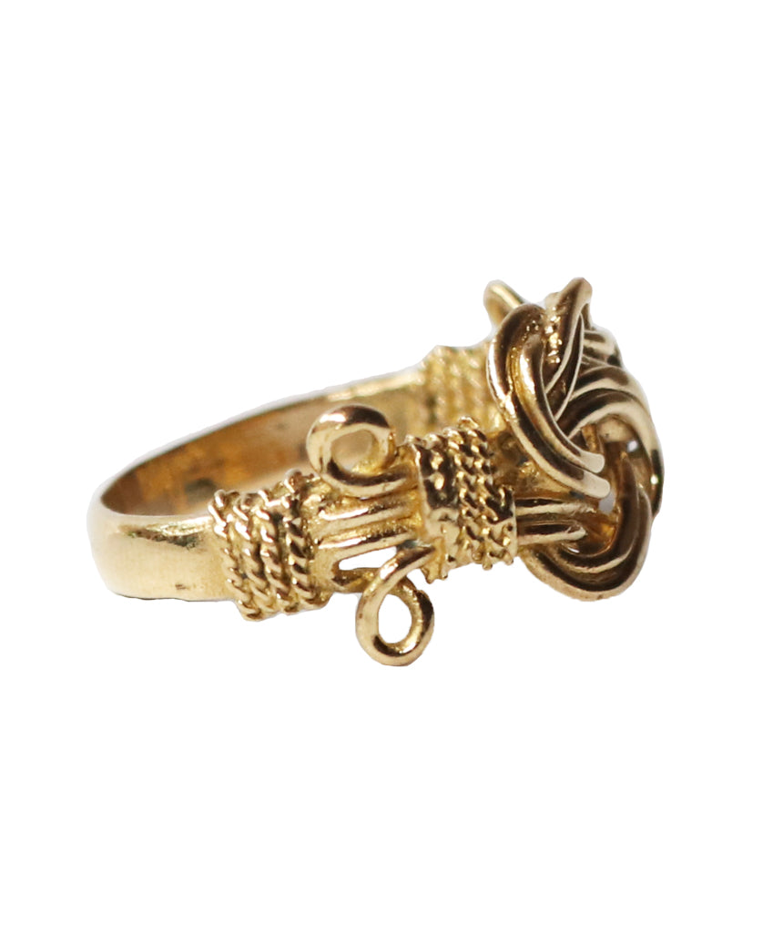 Gold Knotted Ring 