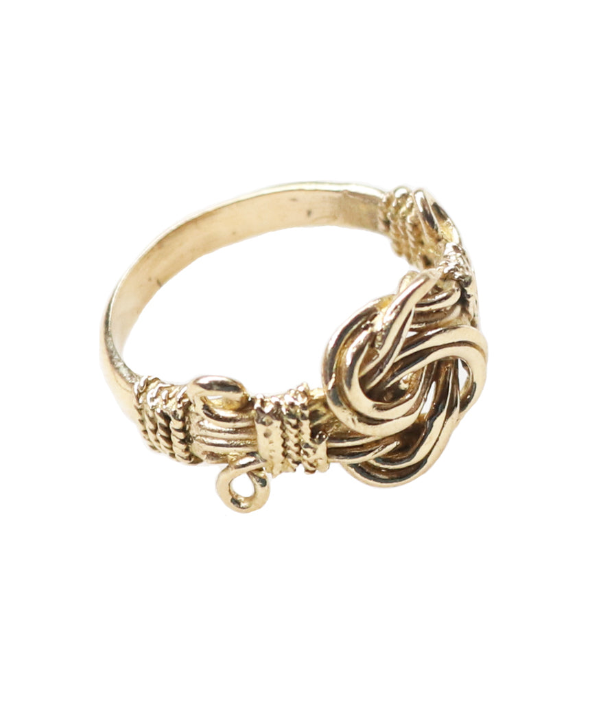 Gold Knotted Ring 