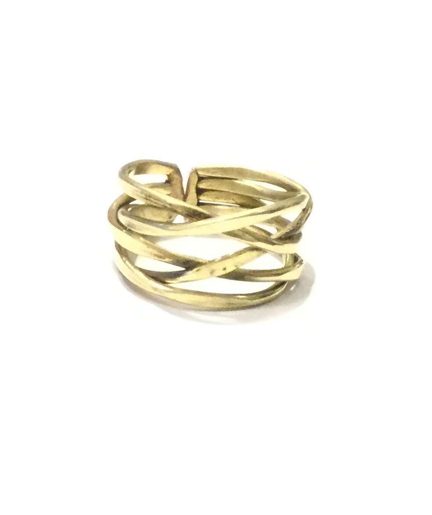 Gold Strappy Ring