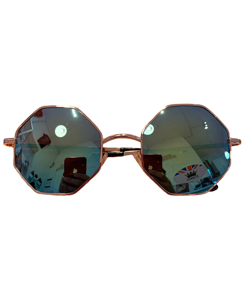 Clear Octagonal Sunglasses