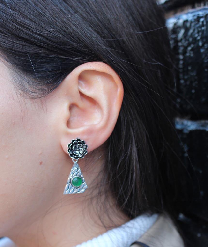 Green Forrest Fairy Earrings