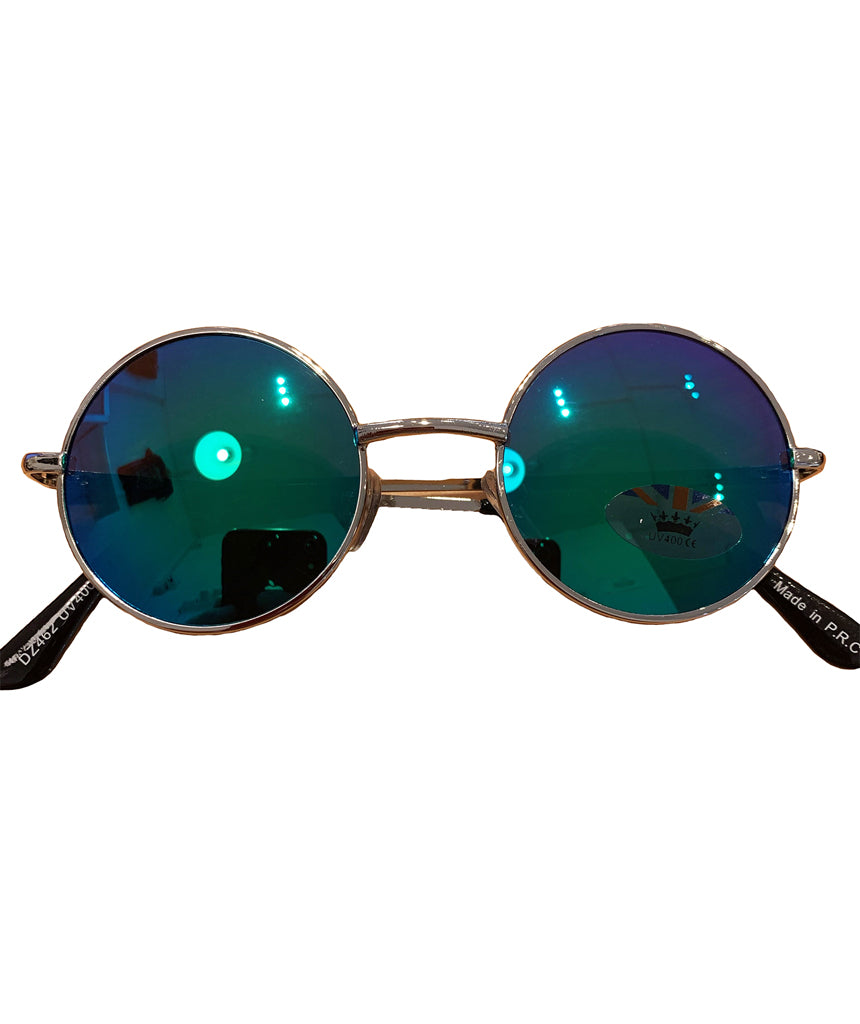 Green Small Round Lens Sunglasses