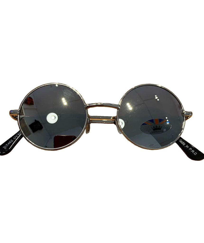 Grey Small Round Lens Sunglasses