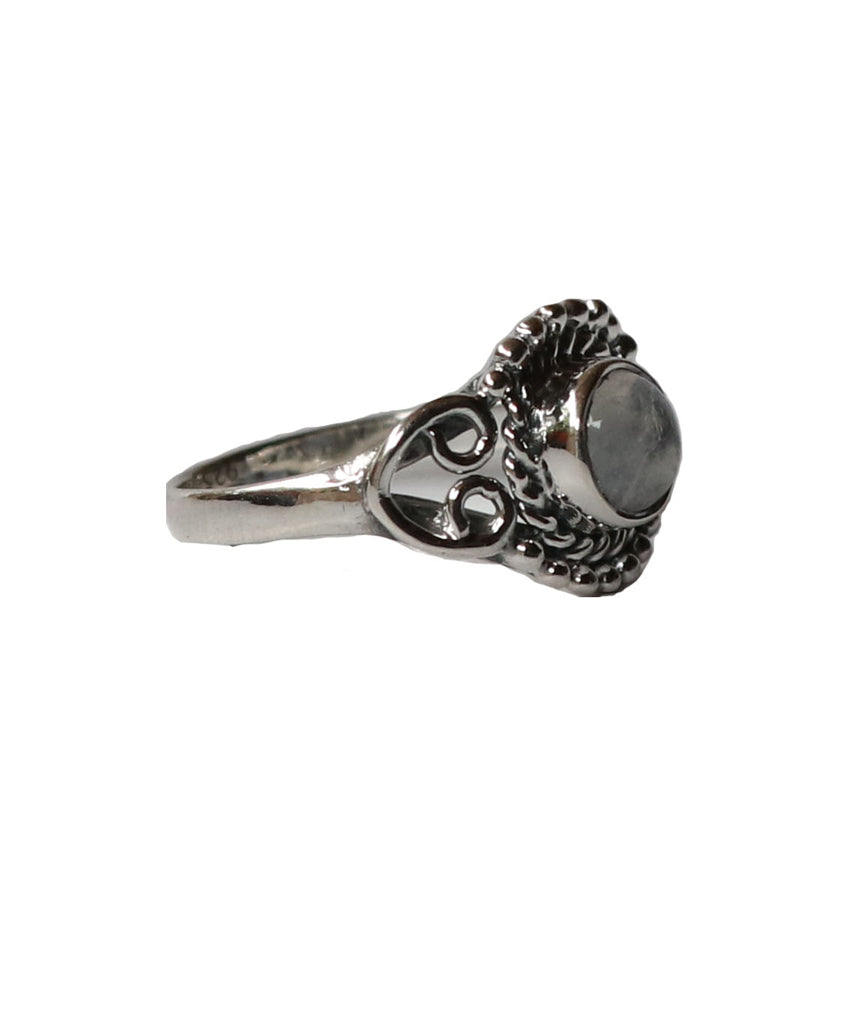 Sterling Silver Ring with Gemstone