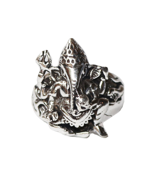 Engraved Ganesha Ring