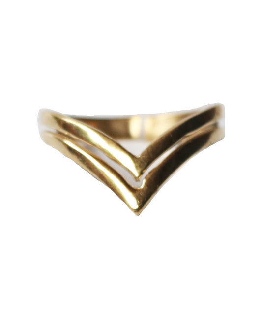 Geometric Double Triangle Ring