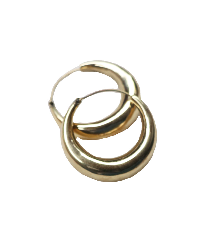 Gold Bold Hoop Earrings