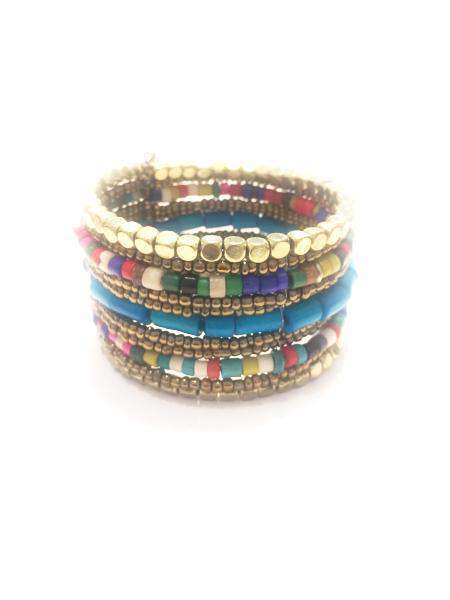 Gold & Turquoise Cuff