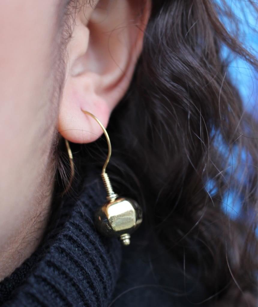 Mini Gold Drop Earrings