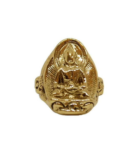 Namaste Buddha Ring Gold