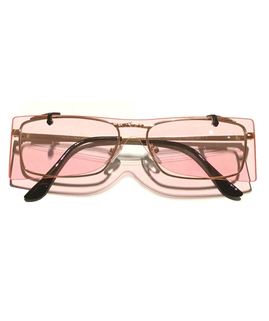 Pink Double Frame Sunglasses