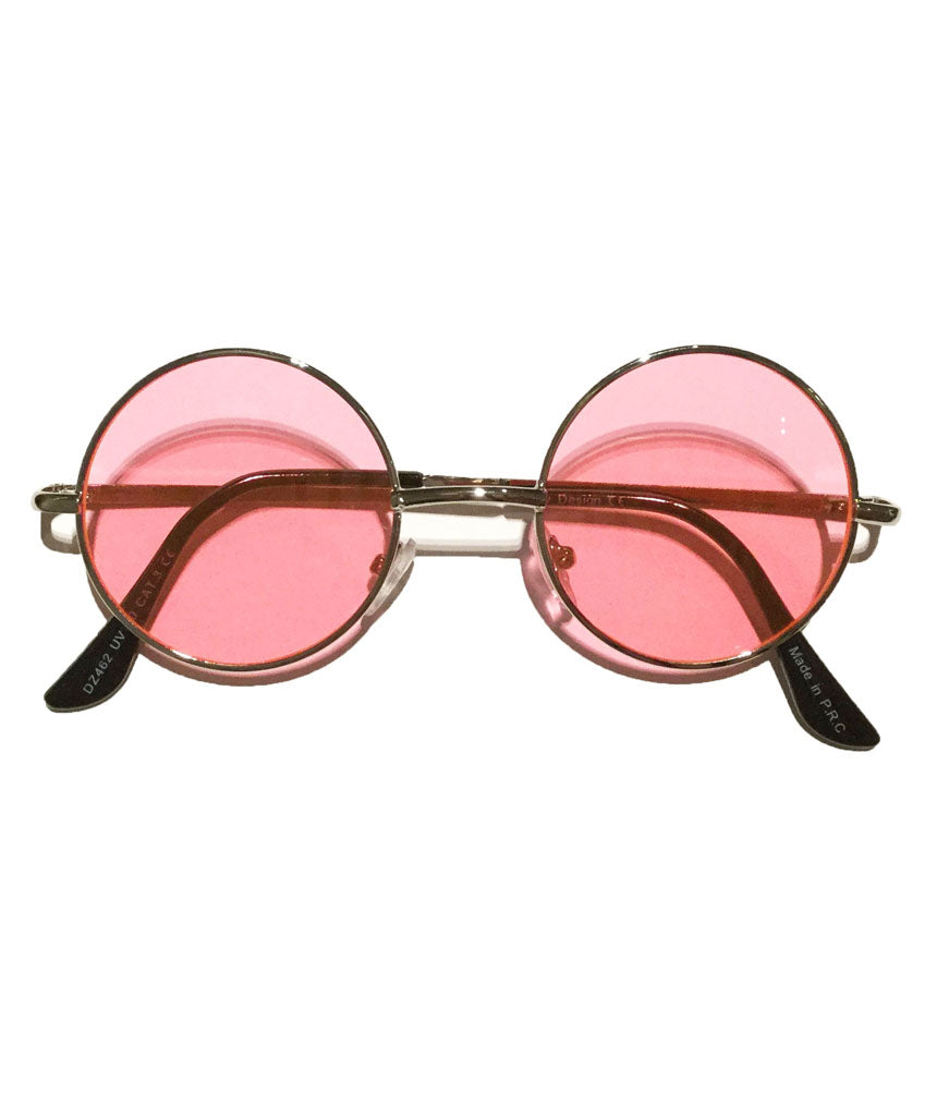 Pink Small Round Lens Sunglasses