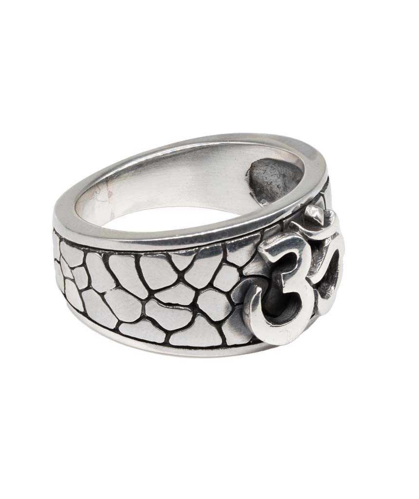 Premium Silver Om Ring