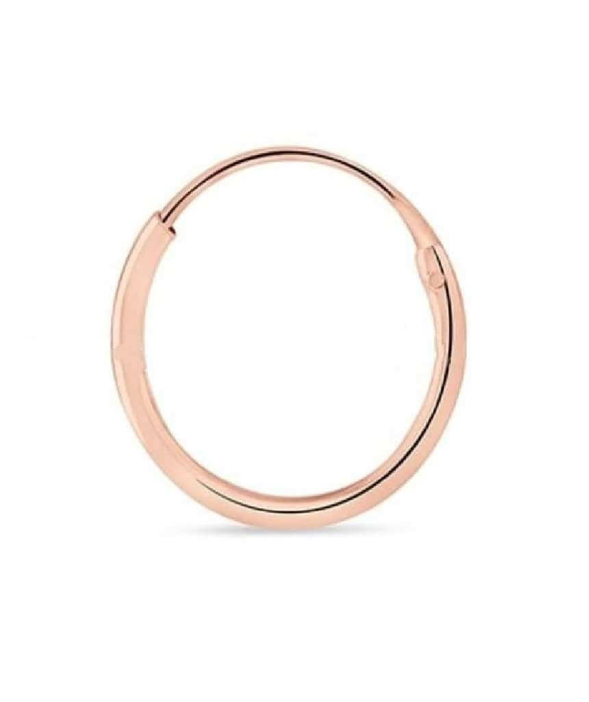 RoseGold Sterling Silver Huggie Hoop