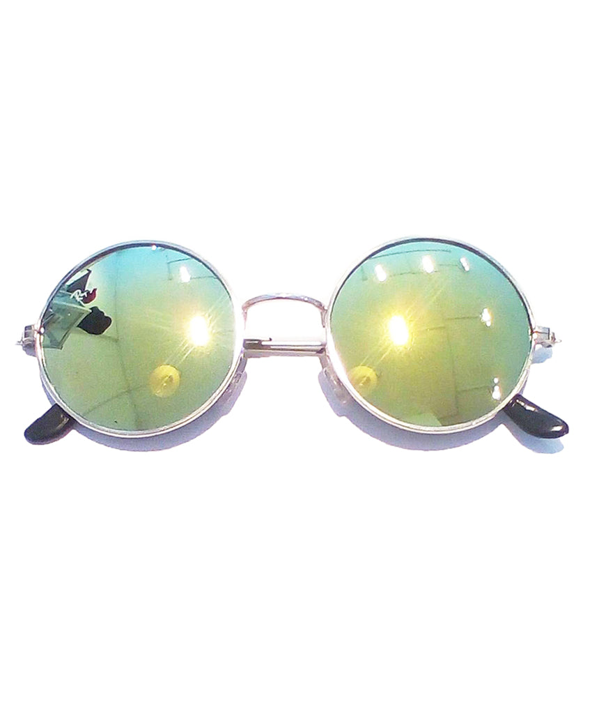 Round sunglasses with colored frames