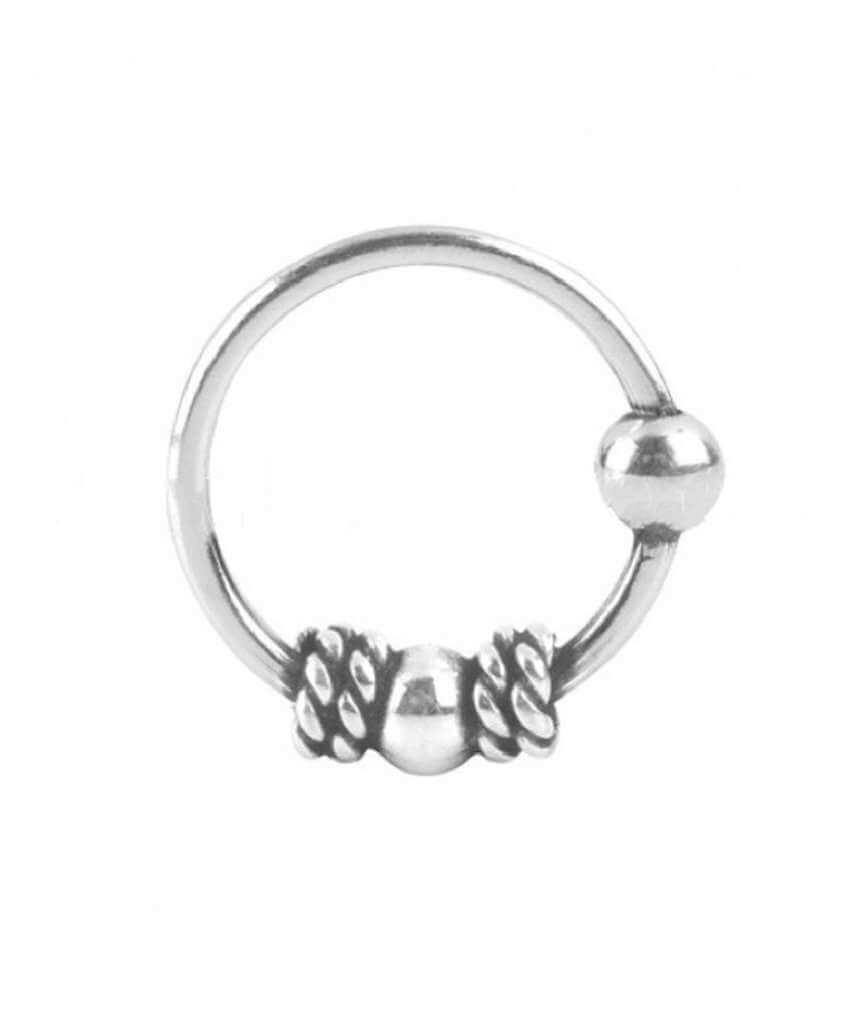 Silver Bali Nose Ring