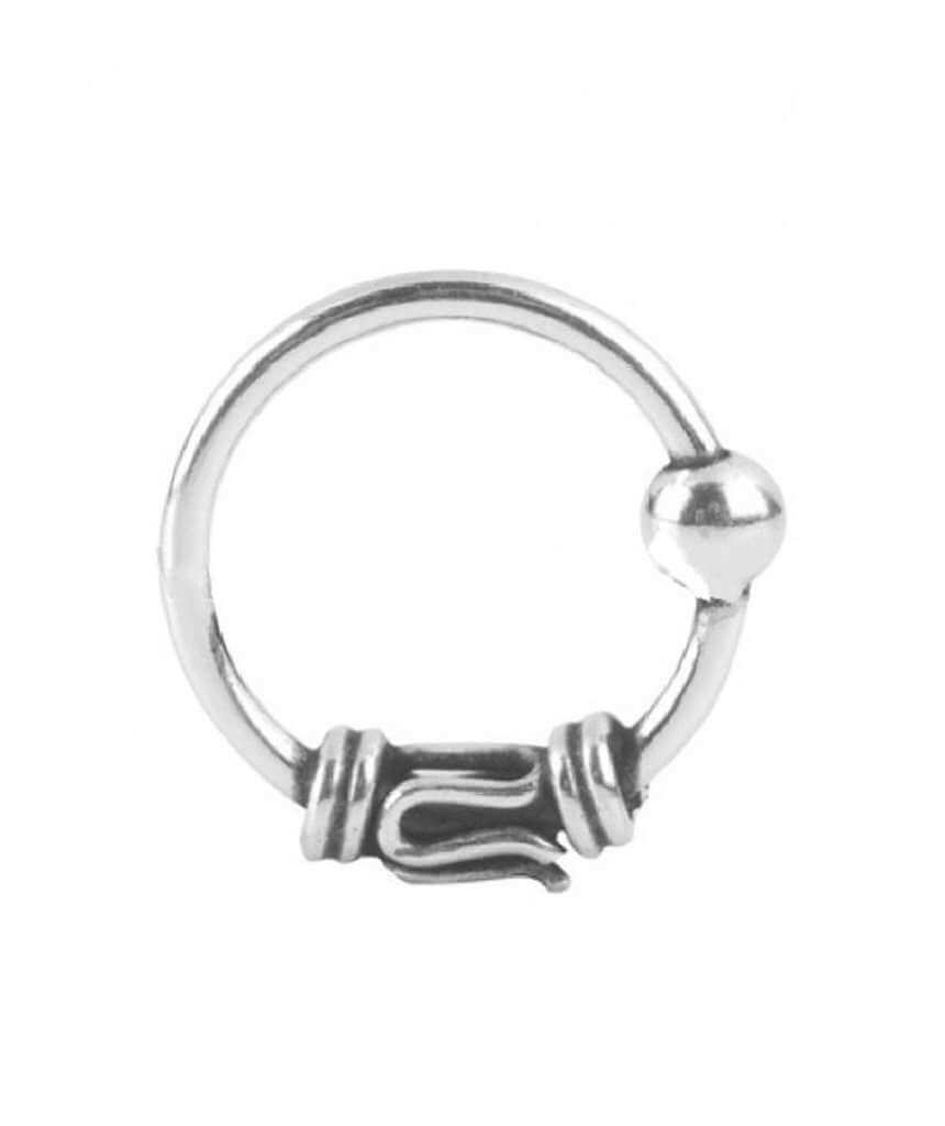 Silver Bali Nose Ring